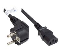 Alcasa p0130-s025 cable de transmisión negro 2,5 m cee7/7 iec c13