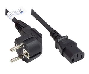 Alcasa p0130-s025 cable de transmisión negro 2,5 m cee7/7 iec c13