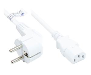 Alcasa p0130-w010 cable de transmisión blanco 1 m cee7/7 iec c13