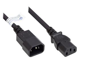 Alcasa p1430-s005 cable de transmisión negro 0,5 m c14 acoplador c13