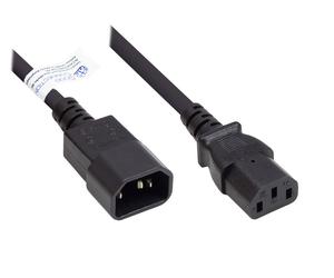 Alcasa p1430-s050 cable de transmisión negro 5 m c14 acoplador c13 ac