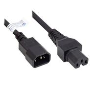 Alcasa p1450-s010 cable de transmisión negro 1 m c14 acoplador c15 ac