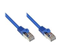 Alcasa RJ45-RJ45, m-m, 0.15m - Cable de red (m-m, 0.15m, 0,15 m, Cat5e, SF/UTP (S-FTP), RJ-45, RJ-45, Azul)