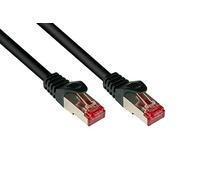 Alcasa RJ45-RJ45, m-m, 1.5m - Cable de red (m-m, 1.5m, 1,5 m, Cat6, S/FTP (S-STP), RJ-45, RJ-45, Negro)