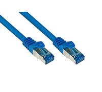 Alcasa S/FTP Cat6A 3m - Cable de Red (3 m, Cat6a, SF/UTP (S-FTP), RJ-45, RJ-45, Azul)