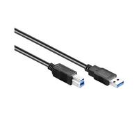 Good Connections 2510 - 025 Conector/Cable de Impresora USB 2.0 (Conector a a B, 0,25 m Gris Negro Negro 0,50 m
