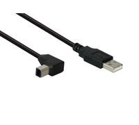 Alcasa USB A/USB B, 5 m 5 m USB a USB B Negro - Cable USB (5 m, USB A, USB B, Macho/Macho, Derecho, ángulo, Negro)