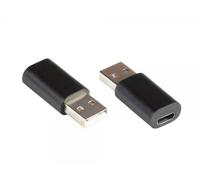 Alcasa usb-ad200 cambiador de género para cable usb a usb c negro