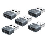 Alcasa usb-ad203-5 cambiador de género para cable usb-a usb-c gris