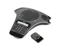 ALCATEL Conference IP1550 - Dispositivo SIP Audio - 2 Micrófonos DECT Desmontables- Bluetooth - Manos Libres Full-Duplex - 3 Cuentas SIP - Pantalla Retroiluminada - Agenda- PoE.