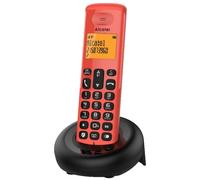 Alcatel - E160 Teléfono DECT Identificador de llamadas Negro, Rojo