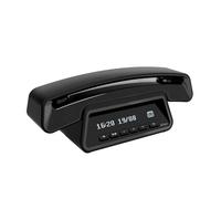 ALCATEL Epure Premium - Teléfono Inalámbrico DECT con Contestador - Diseño Vintage - Base Smart Display - Gran Pantalla Gráfica - Manos Libres - Bloqueo de Llamadas - Negro