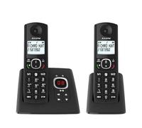 ALCATEL F530 Voice Dúo - Teléfono Inalámbrico DECT con Contestador - Gran Pantalla Retroiluminada - Manos Libres - Bloqueo de Llamadas - 2 Teclas de Memoria Directa - 2 terminales - Negro