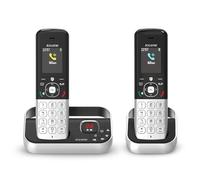 ALCATEL FX990 Voice Dúo -Teléfono inalámbrico DECT con contestador de 50 minutos - Pantalla gráfica color de alta resolución - Manos libres - Bloqueo de llamadas - Timbre VIP - 2 teléfonos- Negro/Gris