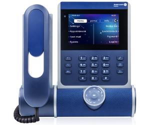 Alcatel-Lucent Enterprise Alcatel-Lucent ALE-400 Un teléfono de escritorio IP con cable de nueva generación con pantalla táctil en color.