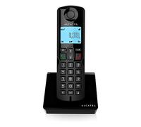 Alcatel S250, Teléfono DECT Inalámbrico (Altavoz, 50 Entradas, Identificador de Llamadas), Negro