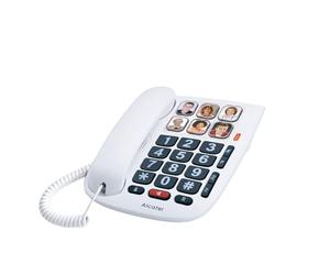Alcatel T MAX 10, Teléfono Teclas Grandes con 6 Memorias Directas, Blanco