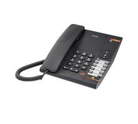 ALCATEL Temporis 380 Pro - Teléfono Profesional con Cable - Manos Libres - Indicador Luminoso - Volumen Regulable - Rellamada & Tecla Silencio - Montaje en Pared - 10 memorias directas - Negro