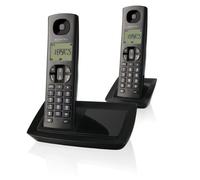 Alcatel Versatis 100 Duo - Teléfono fijo analógico, negro