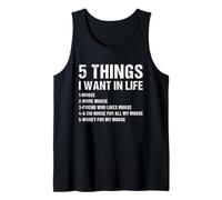 Alce 5 Cosas Que Quiero en la Vida Camiseta sin Mangas