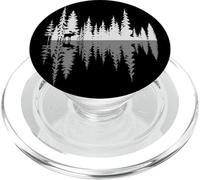 Alce Caminando por Bosque Reflexión Naturaleza Desierto PopSockets PopGrip para MagSafe