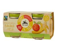 Alce Nero Organic Baby Food Banana Apple 2 X80 g