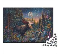 Alce Puzzle 1000 Piezas, Regalos, Juguete EduGatoivo, Decoración del Hogar, para Niños Mayores De 12 Años 1000pcs (75x50cm)