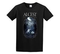Alcest Écailles De Lune Men's T-Shirt Unisex Black Cotton Print tee Shirts L