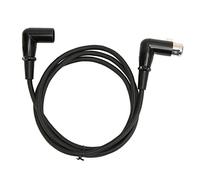 AlcheLHymist Câble de microphone XLR mâle vers femelle, câble XLR à 3 broches avec conducteur en OFC, cordon de micro à angle droit mâle vers angle droit femelle avec broches plaquées argent