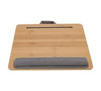 AlcheLHymist Mesa para portátil de bambú, Mesa de Regazo con cojín, Bandeja ergonómica para la Cama para Leer, Escribir y Jugar, Soporte portátil Multifuncional para portátil en la Cama o en el