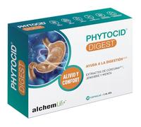 AlchemLife - Phytocid Digest | Ayuda a la digestión y al Bienestar Digestivo | 30 Cápsulas Blandas| Alivio de Gases e Hinchazón Abdominal | con Cúrcuma, Menta y Jengibre | Sin Gluten Sin Lactosa