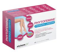 AlchemLife - Phytofemine Piernas Ligeras | Favorece la Circulación Venosa | 60 Cápsulas Vegetales | Reduce la Pesadez y el Cansancio | Castaño de Indias, Hamamelis, Rusco y Vitamina C