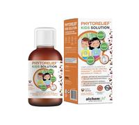 AlchemLife - Phytorelief Kids Solution | Ayuda a la Eliminación de Mucosidades | Alivia la Garganta | Jarabe Infantil 100 ml Sabor Cereza | con Activos como la Cúrcuma, Granada y el Jengibre