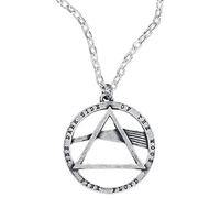 Alchemy de color rosa Floyd lado oscuro de la luna peltre colgante plata
