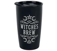 Alchemy England 1977 Witches Brew Unisex Taza Blanco-Negro, cerámica,