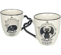 Alchemy England Saint und Sinner Unisex Set de tazas negro-blanco porcelana