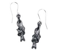 Alchemy Gothic Awaiting The Eventide - Juego de pendientes de color plateado