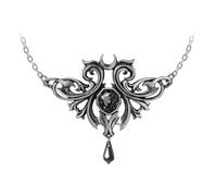 Alchemy Colgante England - Joyería de Collar de Gemas Negras góticas conmemorativas de Medianoche