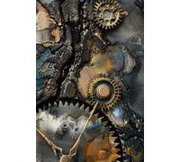 Alchemy of Time Notebook, Size 6X9" 200 Lined Pages For Women, Students and Teens