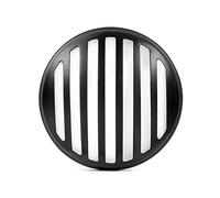 Alchemy Parts 5.75" Pulgadas Negro Rejilla Parrilla Metal Faro Funda para Motocicleta Brat Moto