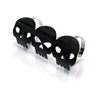 Alchemy Parts Calavera Negra Escape Escudo Térmico Para Retro Cruiser Proyecto Personalizado Moto
