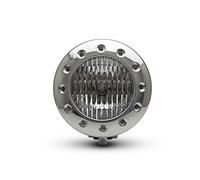 Alchemy Parts Moto 5" Faro 12V 55W - Pulido Aleación con Perforados Bisel para Custom Retro Estilo Vintage Proyecto Bicicleta