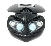 Alchemy Parts Motocicleta Faro & Soportes para Streetfighter Proyecto Personalizado Bicicleta - Negro