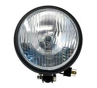 Alchemy Parts Negro Moto Faro - 5.75" Bates Estilo - Inferior Soporte - para Custom Moto