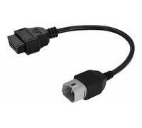 Alchiauto Cable adaptador OBD de 6 pines para motocicleta, 6 pines a 16 pines, compatible con Suzuki motocicleta moto