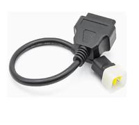 Alchiauto Cable OBD de 6 pines para motocicleta, adaptador de motor de 6 pines a motor de 16 pines, conector OBD2 compatible con Benelli para motocicleta Bosch ECU