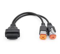 Alchiauto harley 4pin 6pin harley obd Cable motor motorrad adaptador para escáner de diagnóstico OBD2 para motocicleta 4 pinesn6 pinesb2 en 1 para Harley Davidson
