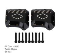 Alcicultor de transmisión contrapeso de latón con Recubrimiento Negro para 1 10 Escala Piezas de actualización de automóvil RC RC Compatible con Varios Modelos TRX6(8280BK)