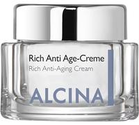 ALCINA Crema antiedad Rich - 1 x 50 ml - Piel seca - Protege la barrera lipídica natural - Crema facial para pieles maduras y muy secas