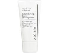 ALCINA Crema autobronceadora - 1 x 50 ml - Cada piel - Para un bronceado natural y hermoso - Cuida las zonas secas de la piel - Crema bronceadora y nutritiva con DHA